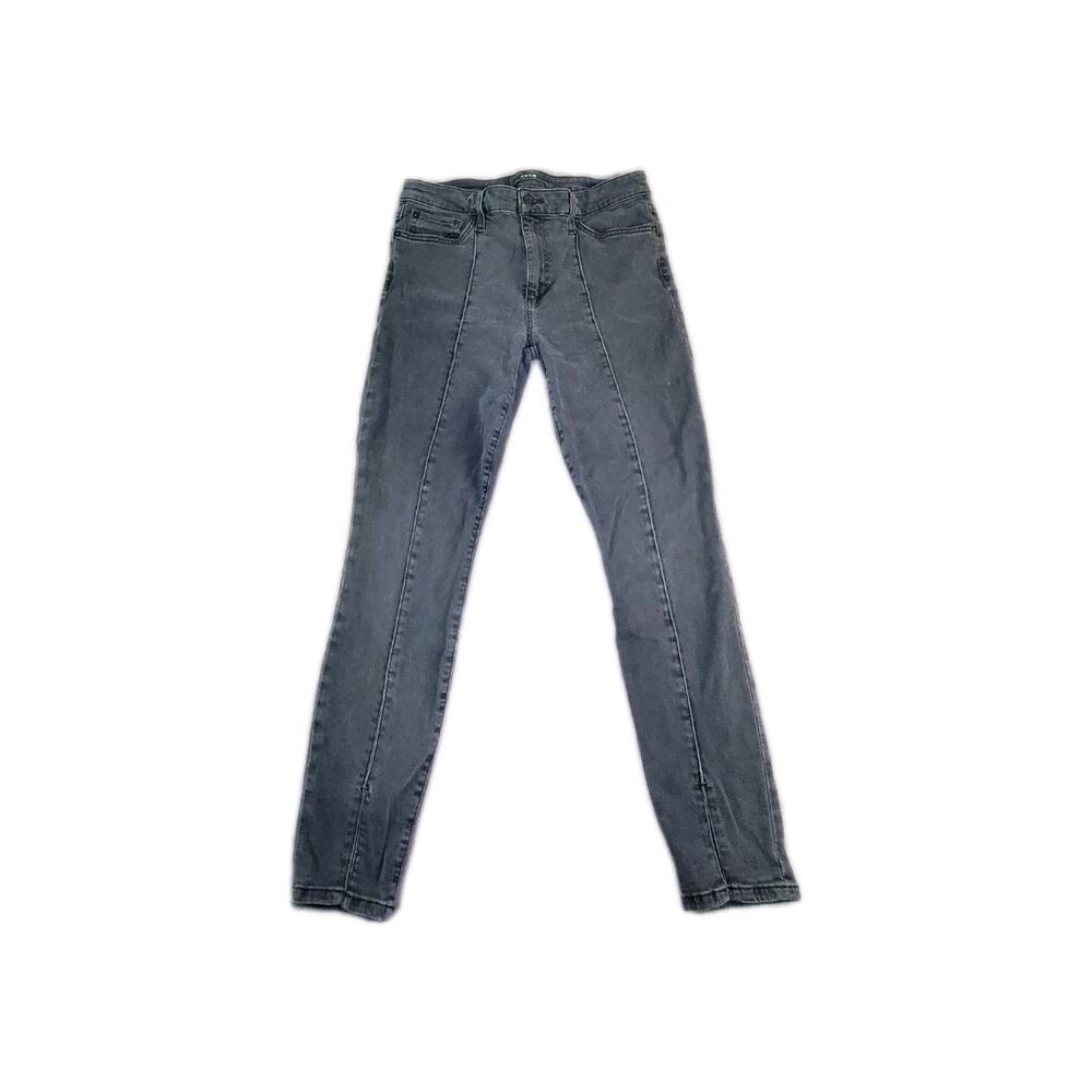Joes Jeans Womens Sz 31 Flawless The Icon Mid Rise Skinny Ankle Black Denim C35